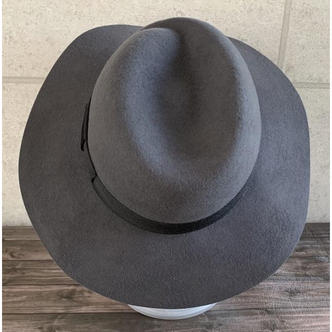 帽子 フェルト ハット カシュクール つば広 中折れ ウール 秋 冬