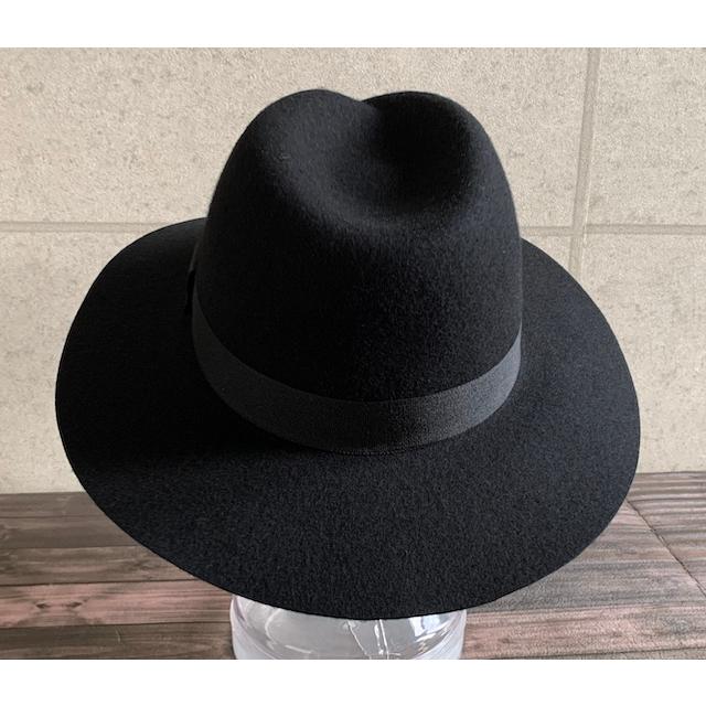 帽子 フェルト ハット カシュクール つば広 中折れ ウール 秋 冬