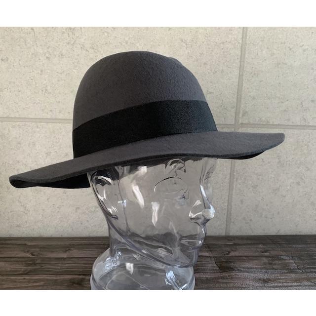 帽子 フェルト ハット カシュクール つば広 中折れ ウール 秋 冬