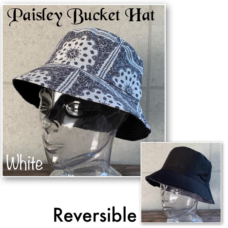 最短当日発送】 2色展開 帽子 ペーズリー バケハ バンダナ 柄