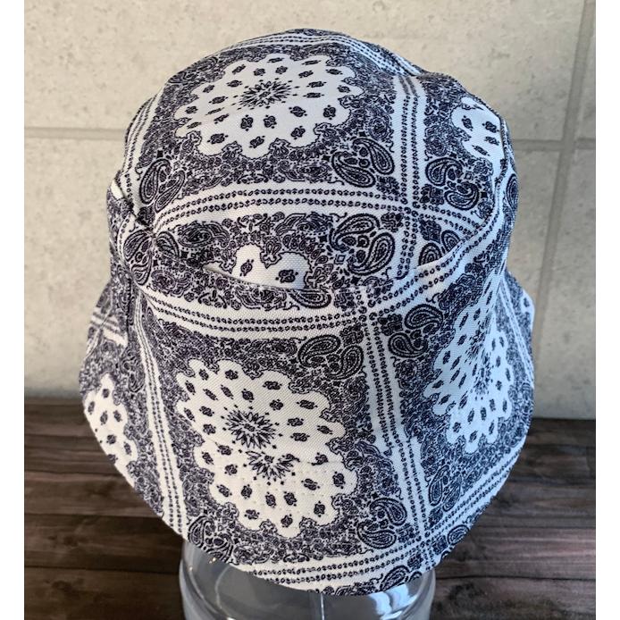 最短当日発送】 2色展開 帽子 ペーズリー バケハ バンダナ 柄 バケット