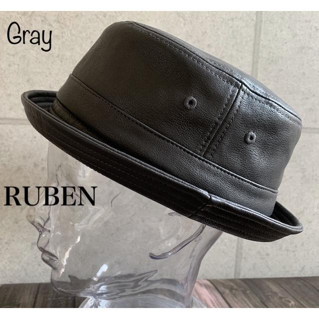 帽子 Ruben ルーベン レザー ポークパイ ハット エコレザー シンプル オールシーズン ECO LEATHER PORKPIE HAT 【店内商品2点以上ご購入で送料無料】｜gcp｜17