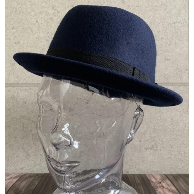 2サイズ展開 帽子 フェルトハット 中折れ ハット ボーラーハット