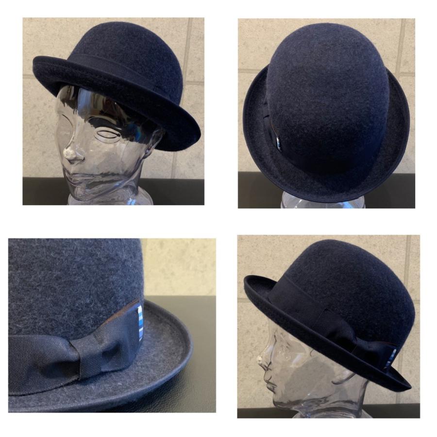 2サイズ展開 ボーラー ハット ストローハット フェルト ウール