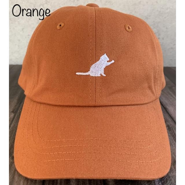 2サイズ9色展開 帽子 ネコ シルエット 刺繍 ツイル キャップ CAP 2サイズ9色展開 帽子 ネコ シルエット 刺繍 ツイル キャップ CAP