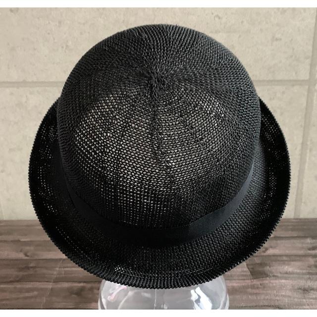 ストロー ボーラーハット 黒リボン付き ストロー ボーラーハット 黒リボン付き ※即発送可※黒いストロー
