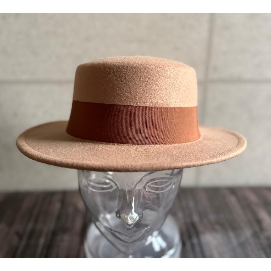 【最短当日発送】 特価 帽子 カンカン帽 ハット ポリフェルト 幅広リボン フェルト メンズ レディース 男女 サイズ調整 秋冬 シンプル 【複数ご購入送料無料】 |  | 20