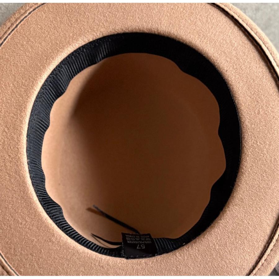 【最短当日発送】 特価 帽子 カンカン帽 ハット ポリフェルト 幅広リボン フェルト メンズ レディース 男女 サイズ調整 秋冬 シンプル 【複数ご購入送料無料】 |  | 21