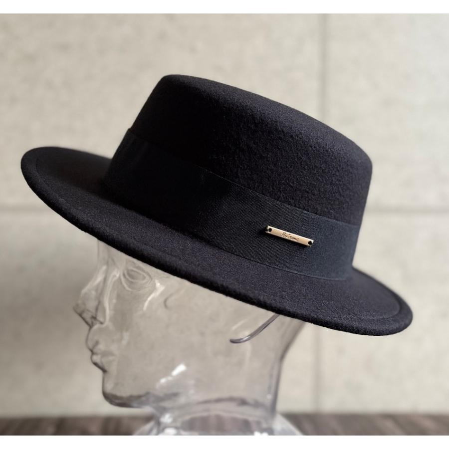 【最短当日発送】 特価 帽子 カンカン帽 ハット ポリフェルト 幅広リボン フェルト メンズ レディース 男女 サイズ調整 秋冬 シンプル 【複数ご購入送料無料】 |  | 11