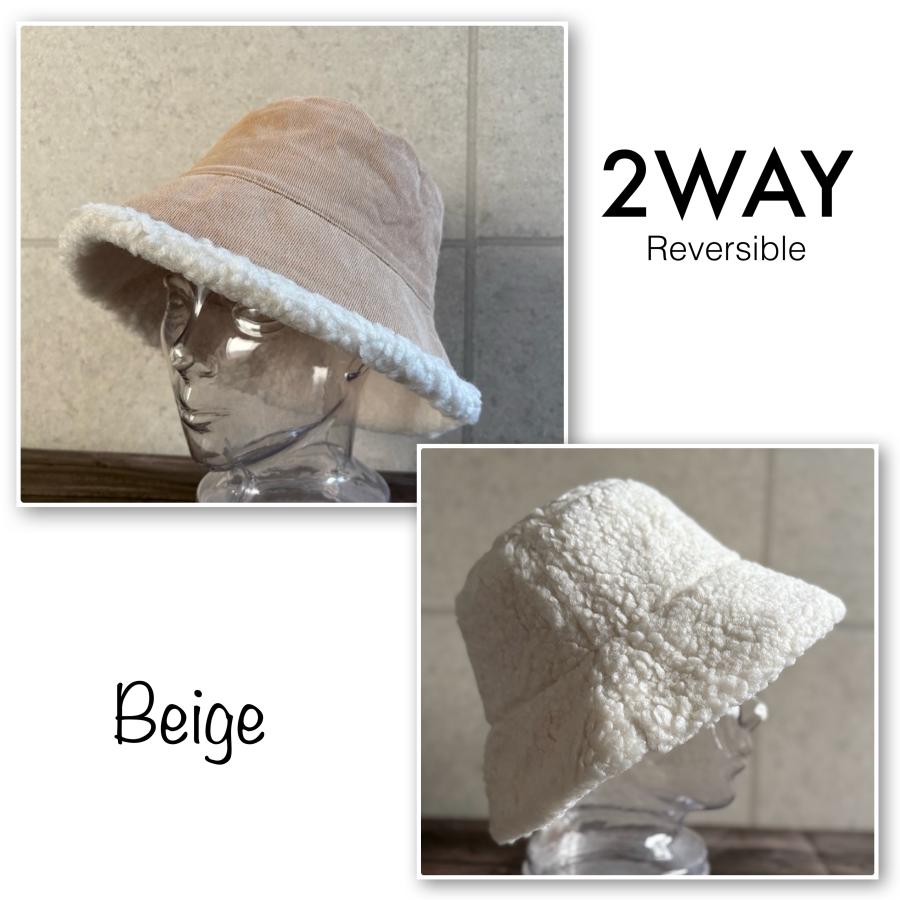 最短当日発送】 特価 帽子 バケット ハット リバーシブル コーデュロイ