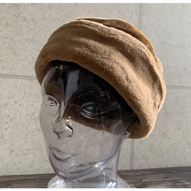 3色展開 帽子 ファー トーク帽 ロシア帽 メーテル帽 起毛 エコファー