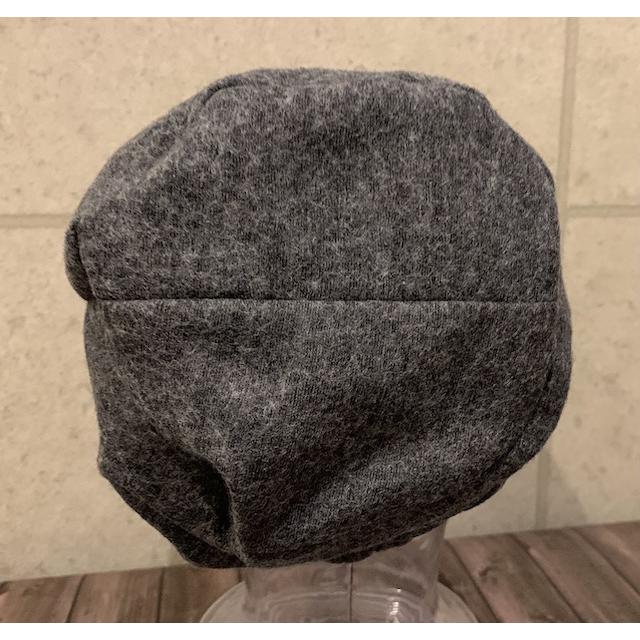 【美品】Hona-Hats グレー ウール キャスケット M 美品】Hona-Hats グレー ウール キャスケット M