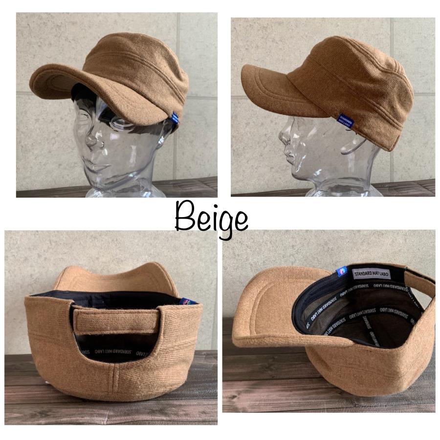 3色展開 帽子 特価 ワークキャップ ウール ニット キャップ STANDARD HAT LABO メンズ レディース 男女兼用 シンプル ...