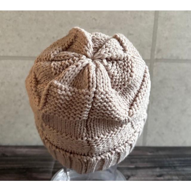 最短当日発送】 帽子 特価 ニット キャスケット スクエア編み ニット帽