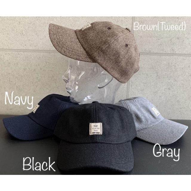 帽子 特価 メルトン キャップ ウール混 サイズ調整 アウトドア UV