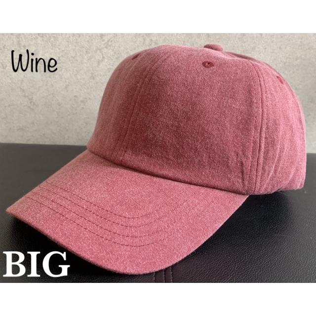 5色展開 帽子 BIGサイズ 大きいサイズ CAP バイオウォッシュ キャップ