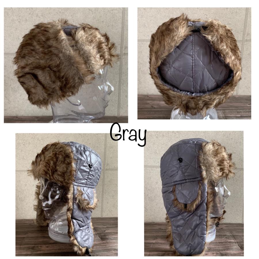 5色展開 帽子 フライトキャップ ウシャーンカ キルティング ナイロン