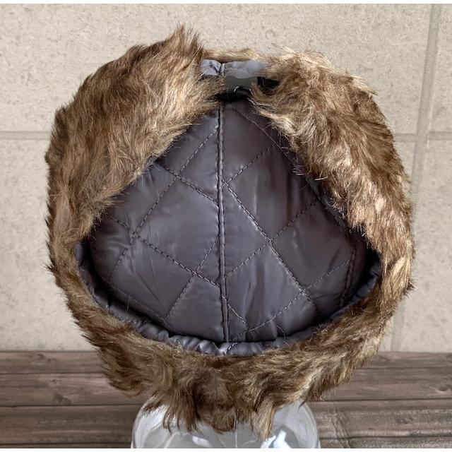 5色展開 帽子 フライトキャップ ウシャーンカ キルティング ナイロン