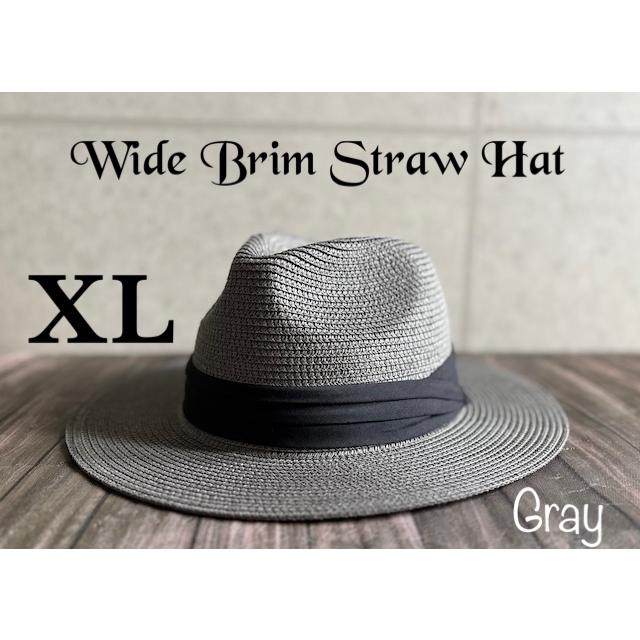 最短当日発送】 帽子 大きい BIG XL サイズ つば広 ストロー ハット