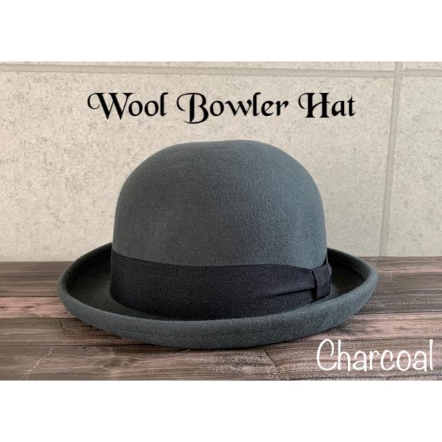 6色展開 帽子 ウール フェルト ボーラー ハット ダービーハット ウール