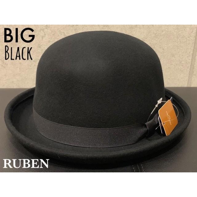 2サイズ展開 ruben ルーベン ポケッタブル フェルト ボーラー ハット ダービーハット サイズ調整 BIG 大きい サイズ 【店内商品２点以上ご購入で送料無料】｜gcp｜22