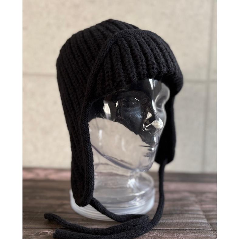 最短当日発送】 帽子 ニット フライトキャップ イヤーフラップ ニット