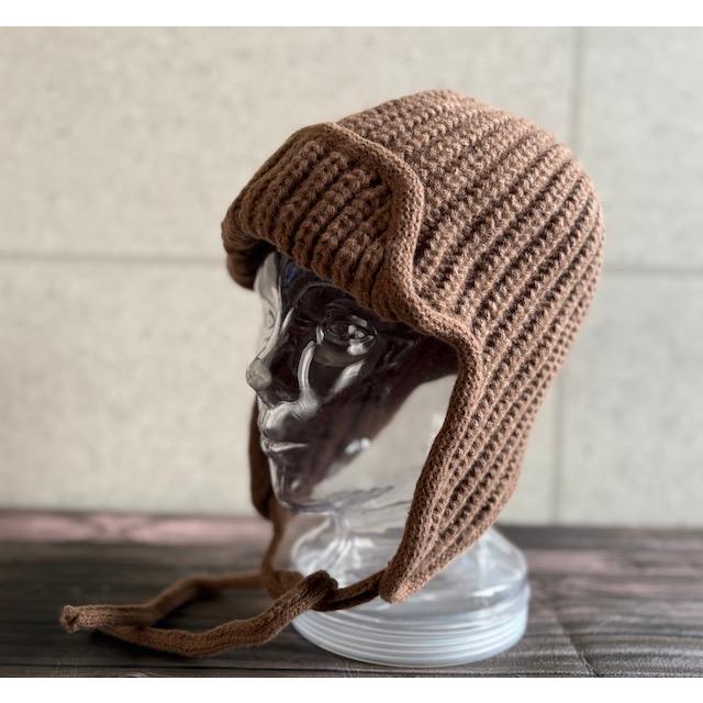 最短当日発送】 帽子 ニット フライトキャップ イヤーフラップ ニット