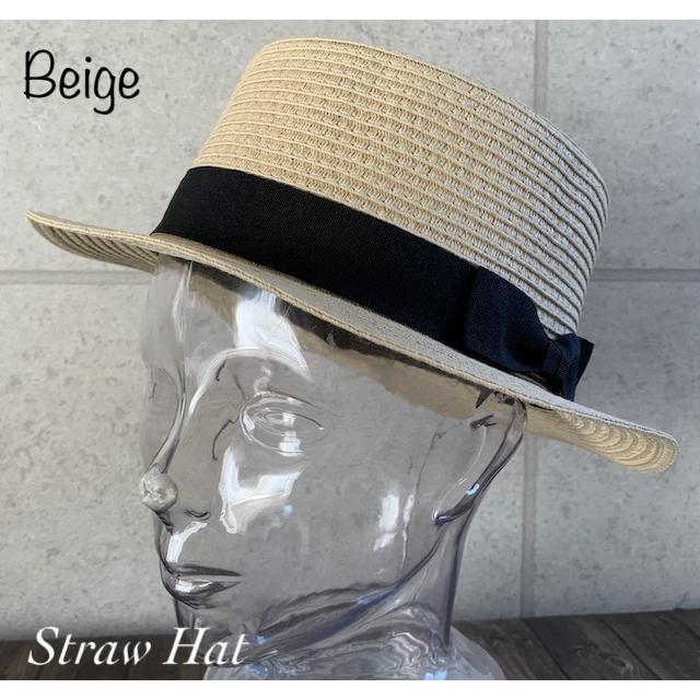 3色展開 帽子 カンカン帽 ペーパー ストロー ハット 春 夏 レディース メンズ 男女兼用 定番