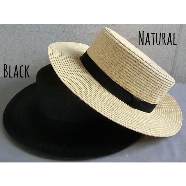 特価 春 夏 つば広 カンカン帽 ハット 細リボン ブレードハット ストローハット 男女兼用