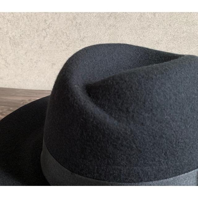 帽子 フェルト ハット カシュクール つば広 中折れ ウール 秋 冬