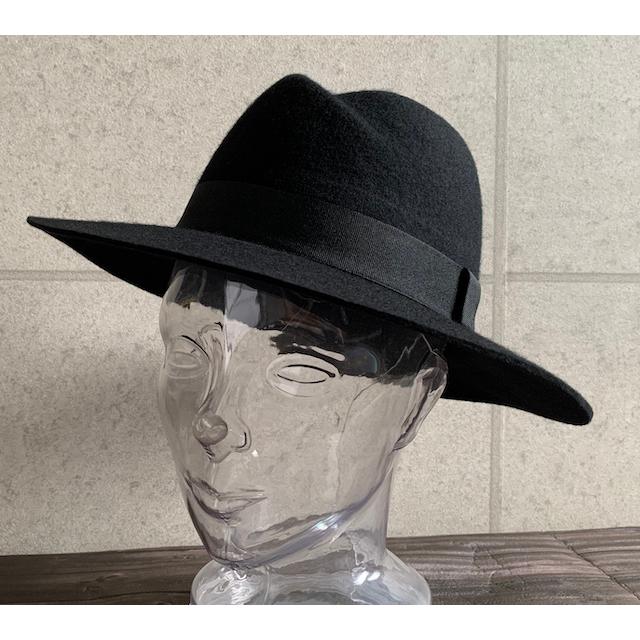 帽子 フェルト ハット カシュクール つば広 中折れ ウール 秋 冬