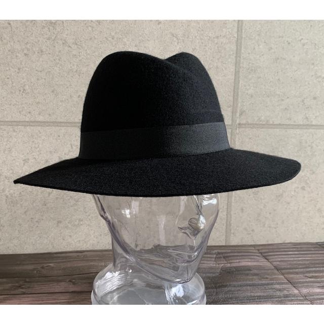 帽子 フェルト ハット カシュクール つば広 中折れ ウール 秋 冬