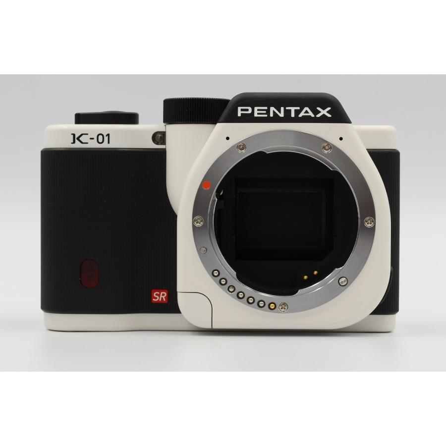 中古品】PENTAX K-01 ズームレンズキット [ホワイト×ブラック 