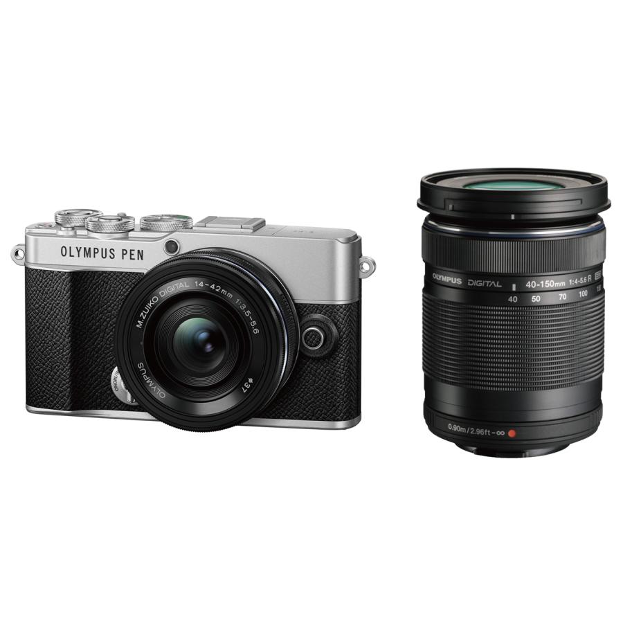 新品 OLYMPUS PEN E-P7 EZダブルズームキット [シルバー] オリンパス 