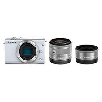 展示品 Canon EOS M200 ダブルレンズキット [ホワイト] キヤノン 