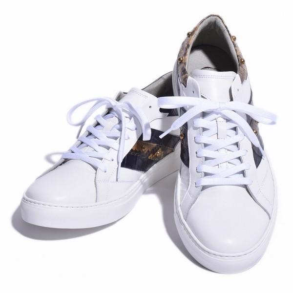 50 Off レザースニーカー クロコ 型押し ネイビー パイソン マスタード スムース ホワイト 大人 革靴 紳士靴 牛革 人気 メンズ シューズ バジョルゴ Bajolugo 再再販 Clearchannel Com Br