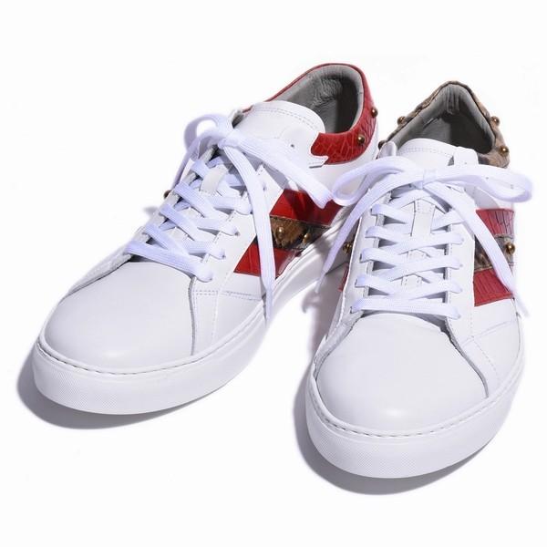 レザー スニーカー クロコ 型押し レッド パイソン マスタード スムース ホワイト 国産 大人 紳士靴 牛革 人気 メンズ シューズ バジョルゴ Bajolugo B1 1 1805 02 Gct Yahoo ショップ 通販 Yahoo ショッピング