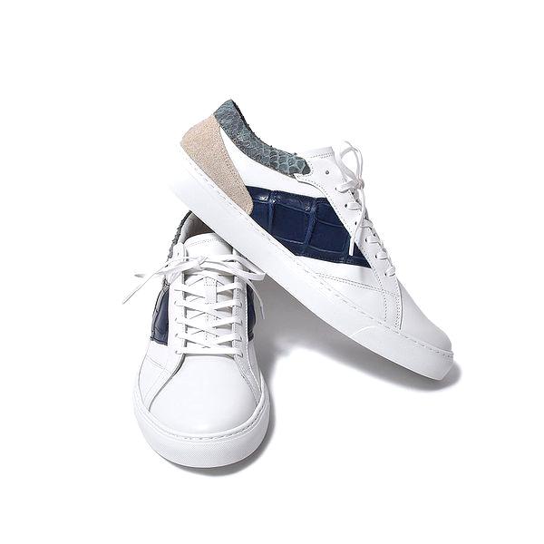 レザー スニーカー 本クロコサブマリン 本パイソンライトブルー 国産 大人 革靴 紳士靴 牛革 人気 メンズ シューズ バジョルゴ Bajolugo B1 1 2102 08 Gct Yahoo ショップ 通販 Yahoo ショッピング