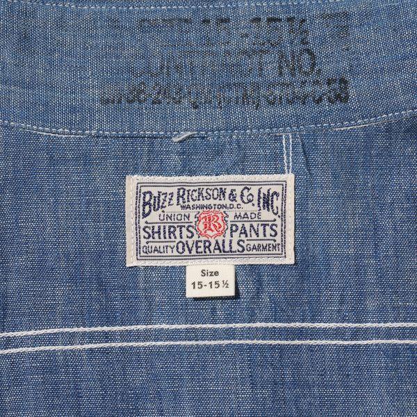 BUZZ RICKSON'S バスリクソンズ 30周年 長袖 刺繍 シャンブレー ワーク