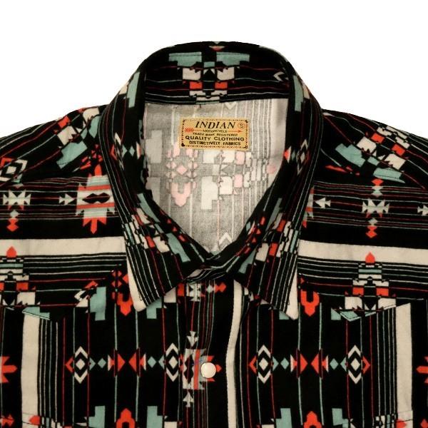 Indian motorcycle チマヨジャケット ネイティブ柄 サイズM INDIAN MOTOCYCLE（インディアンモトサイクル） 長袖 プリント