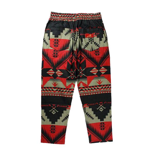 ガレージ パンツ ナバホ Garage Pants Navajo ブラック × レッド ヴィンテージ コレクション インディアン モトサイクル
