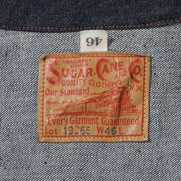 シュガーケーン SUGAR CANE Tバック ジージャン デニムジャケット 13oz. DENIM BLOUSE 1936 MODEL 東洋 復刻 SC11936Tの画像