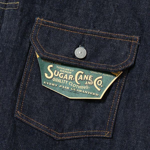 シュガーケーン SUGAR CANE Tバック ジージャン デニムジャケット 13oz. DENIM BLOUSE 1936 MODEL 東洋 復刻 SC11936Tの画像