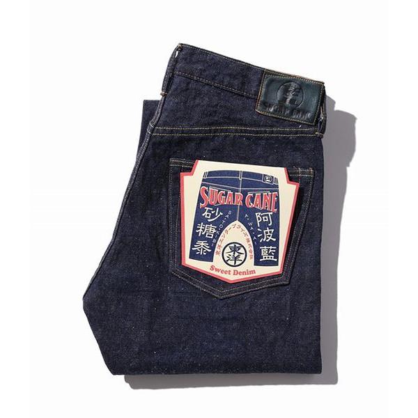 シュガーケーン SUGAR CANE デニム パンツ 砂糖黍製 13oz. 阿波藍混右綾 モデル サトウキビ 東洋 DENIM 細め SLIM TAPERED ショートレングス 復刻 SC42202A｜gct｜17