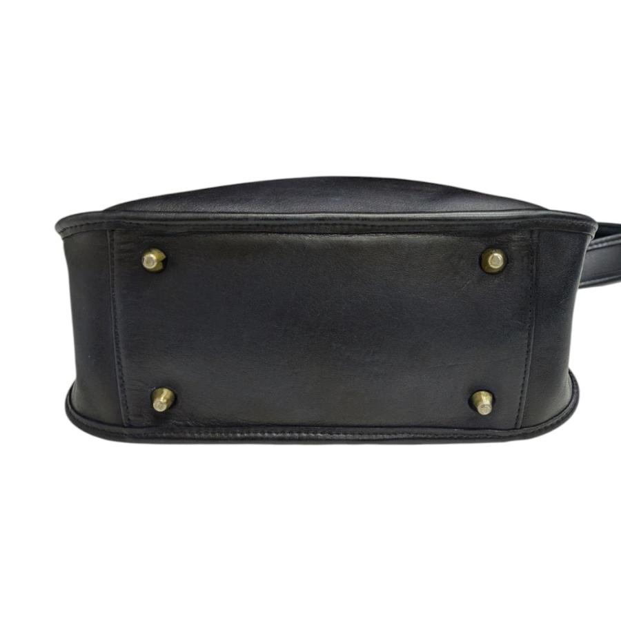 美品 コーチ オールドコーチ ショルダーバッグ ネイビー レザー 9966 COACH（コーチ） 22 OLD COACH オールド レザーショルダーバッグ 9966