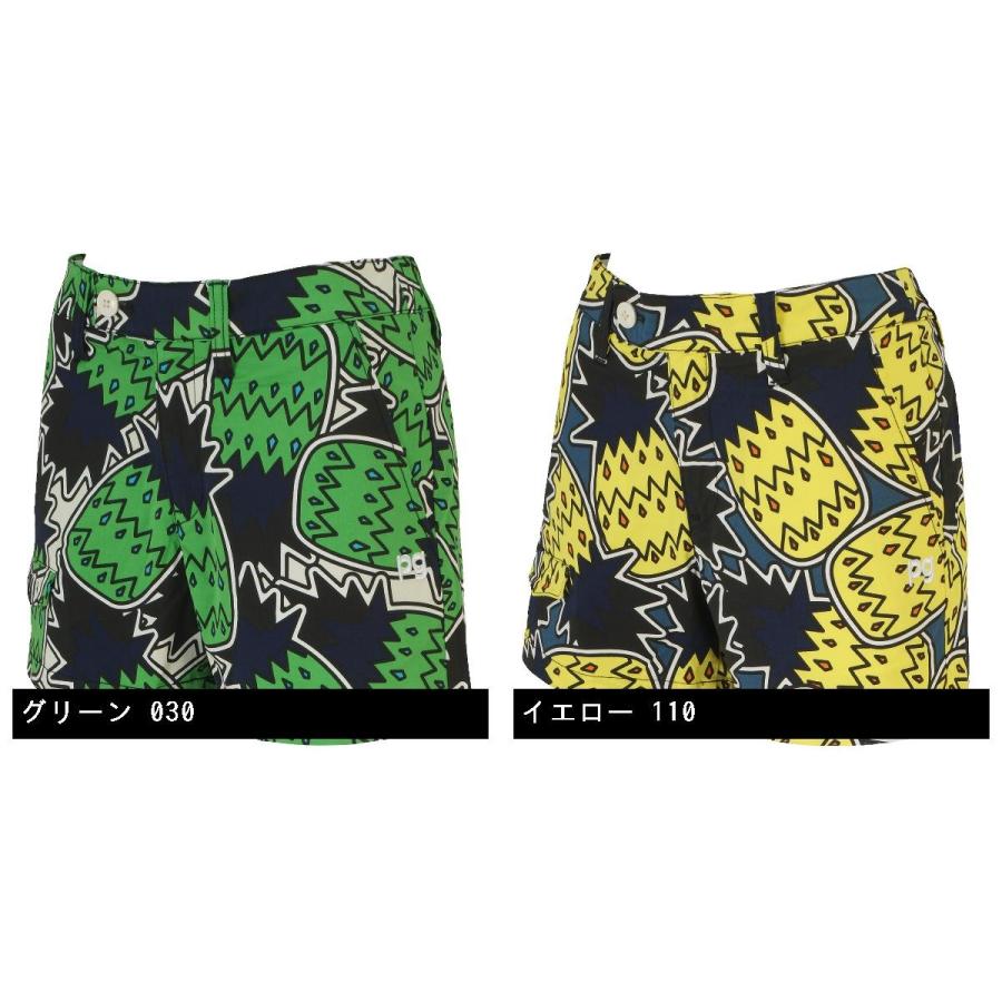 パーリーゲイツハイパワーストレッチパイナップルプリントショート