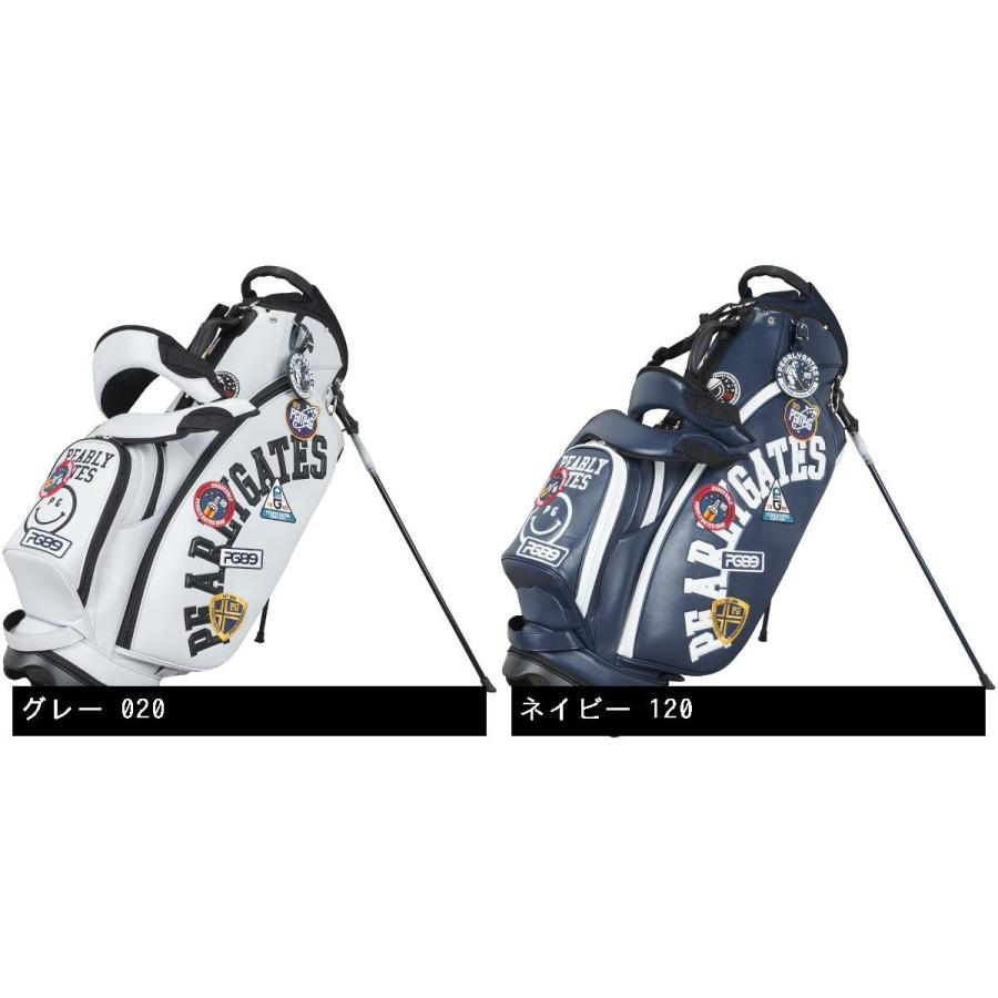 PEARLY GATES ゴルフバッグ ネイビー/ホワイト/グレー PEARLY GATES ゴルフバッグ ホワイト/ネイビー PEARLY GATES ゴルフ