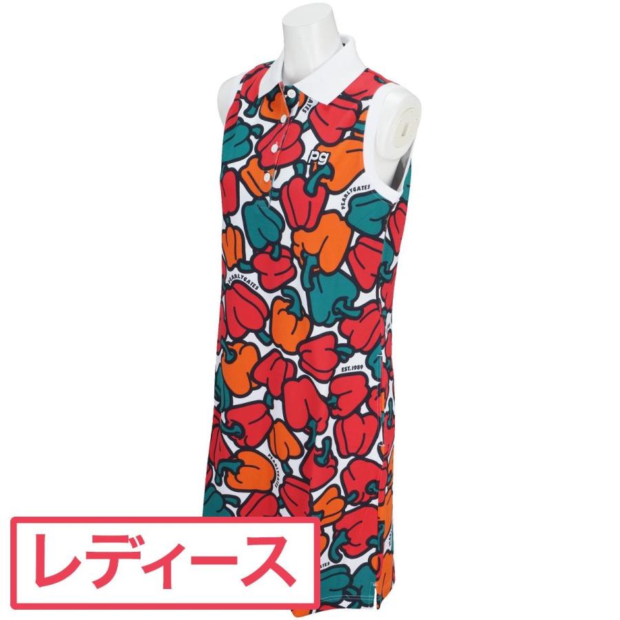 代引き手数料無料 13時迄注文で当日出荷 パーリーゲイツ Pearly Gates トップクール 鹿の子 パプリカ柄ワンピース レディス Pearly Gates By Gdo Yahoo 店 通販 Yahoo ショッピング 人気満点 Www Ladislexia Net