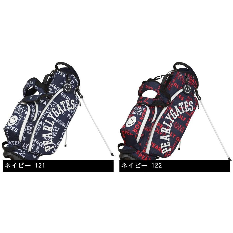 各種カバー付き] キャディーバッグ ロゴ総柄ニコスタンドパーリーゲイツ