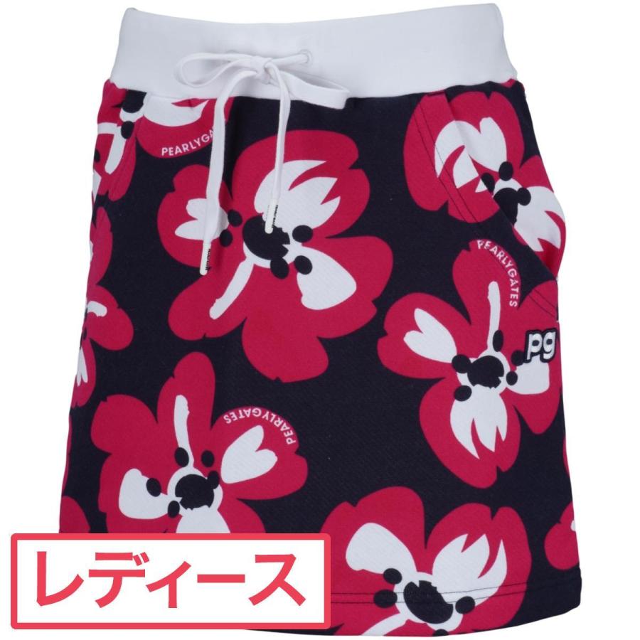 パーリーゲイツ PEARLY GATES 裏毛桜柄スカート レディス :0000634187